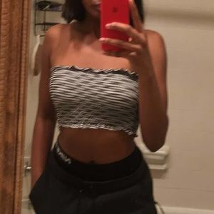 Black and white Tube top🦓🦓